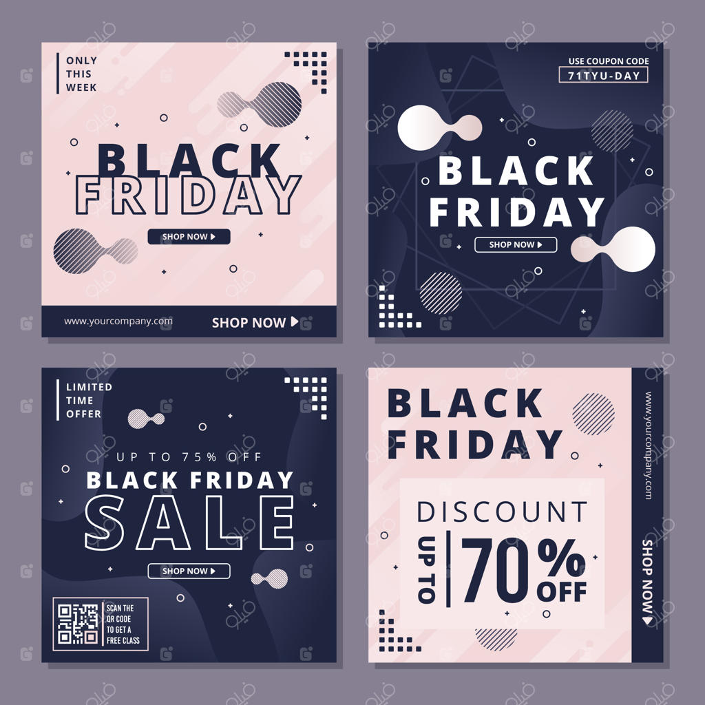 مجموعه پست‌های اینستاگرام برای بلک فرایدی