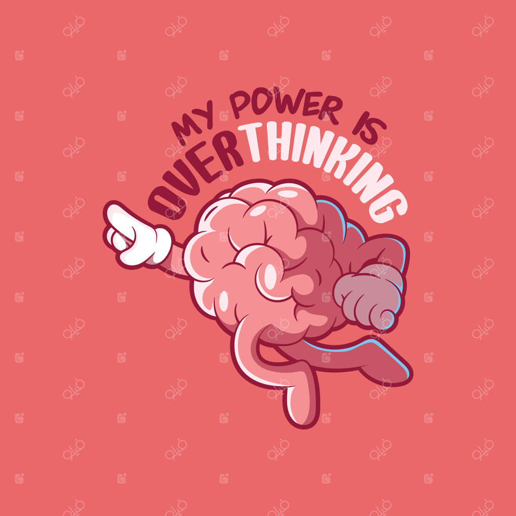 تصویر برداری شخصیت مغز ابرقدرت در حال پرواز. سلامتی روان، هوش و مفهوم طراحی بامزه.