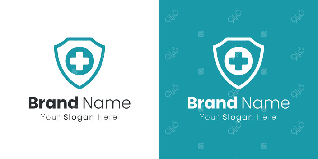 طراحی لوگوی محافظ سلامت برای خدمات پزشکی و برندهای سلامتی