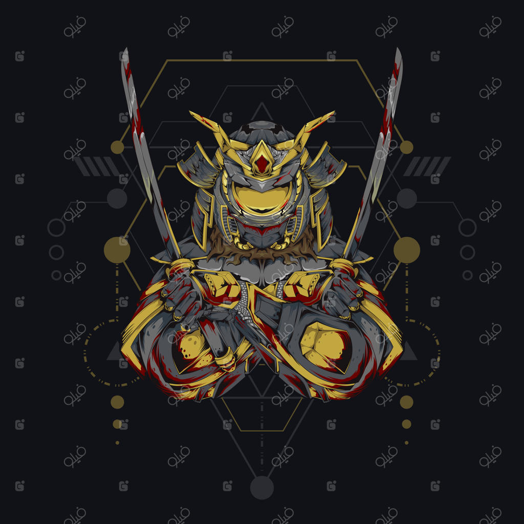 ربات سامورایی: ترکیب مکانیکی و هنر مقدس هندسی