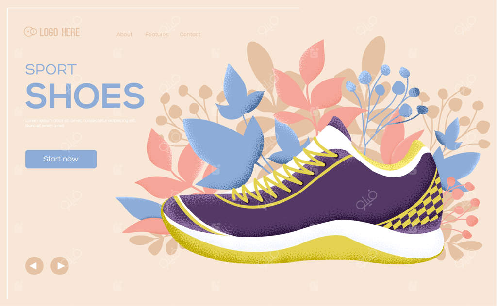 صفحه فرود کفش‌های ورزشی