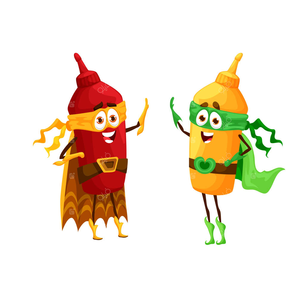 شخصیت ابرقهرمان کارتون خردل و کچاپ