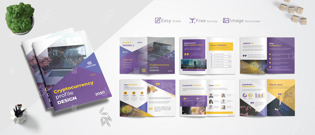 قالب بروشور، تراکت، گزارش و پروفایل کشاورزی