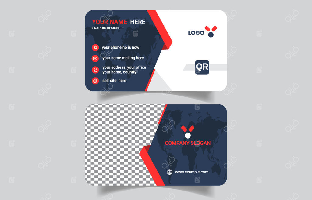 قالب طراحی کارت ویزیت مدرن و شیک