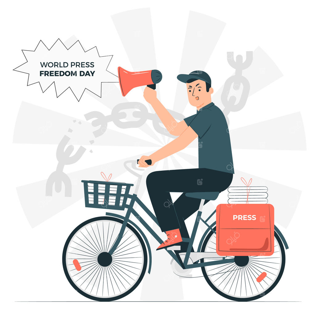 تصویر‌سازی مفهوم روز جهانی آزادی مطبوعات