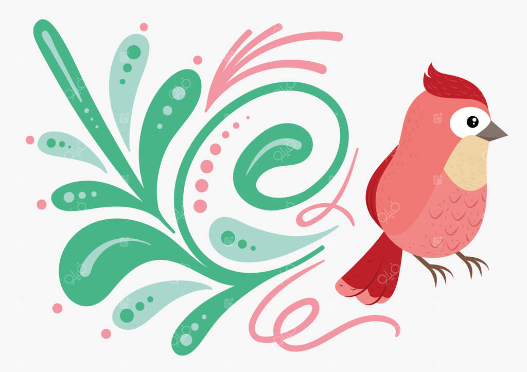 پرنده با سبک تخت