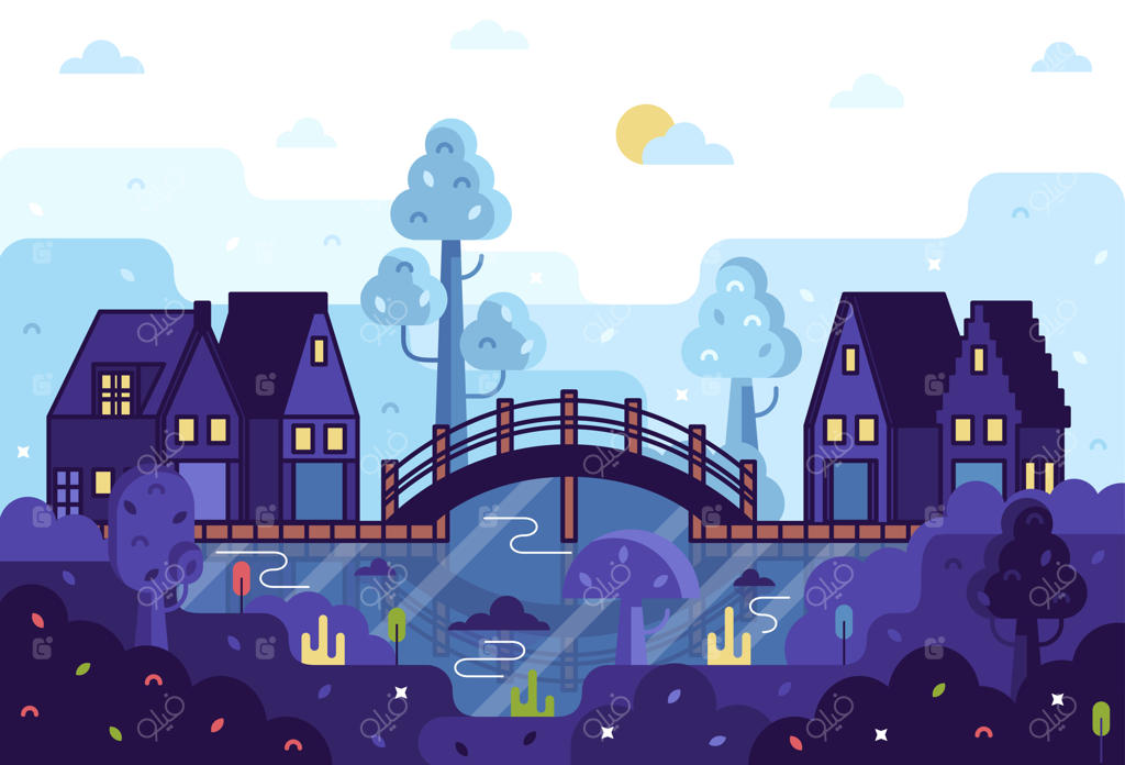 گاراژ چهار قایقی کنار رودخانه و پل