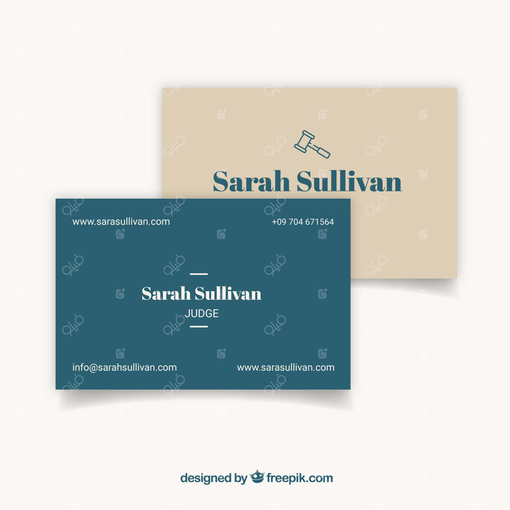 قالب کارت ویزیت وکیل