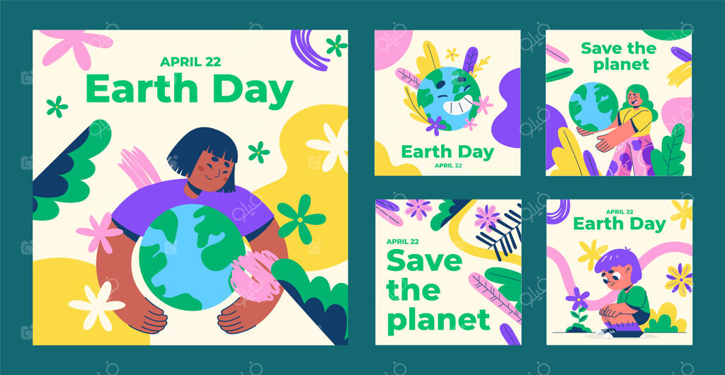 مجموعه پست‌های اینستاگرام روز زمین تخت