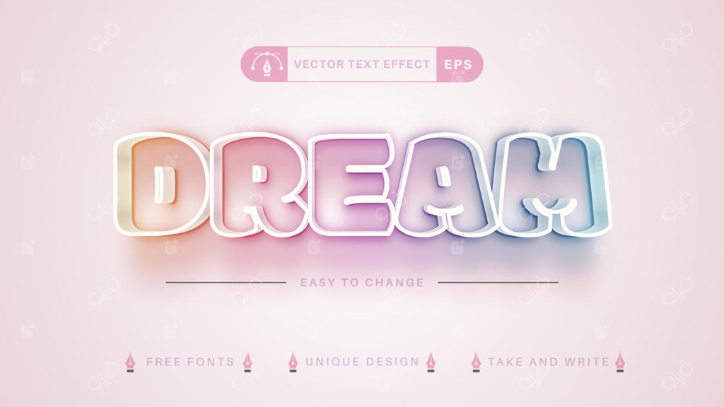 رویای خیره کننده: افکتی ویژه برای ویرایش متن و سبک فونت