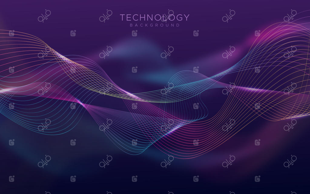 زمینهٔ انتزاعی امواج فناوری