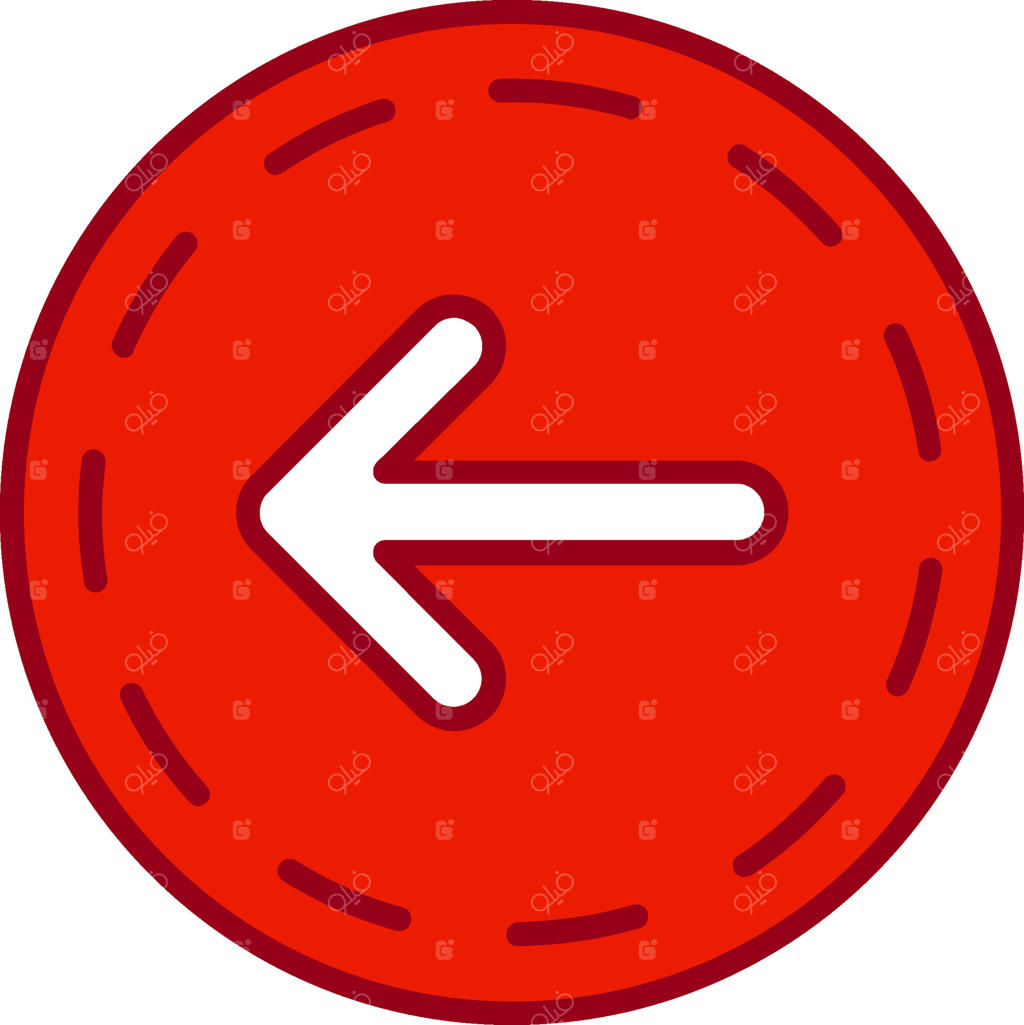 آیکون وکتور پیکان چپ