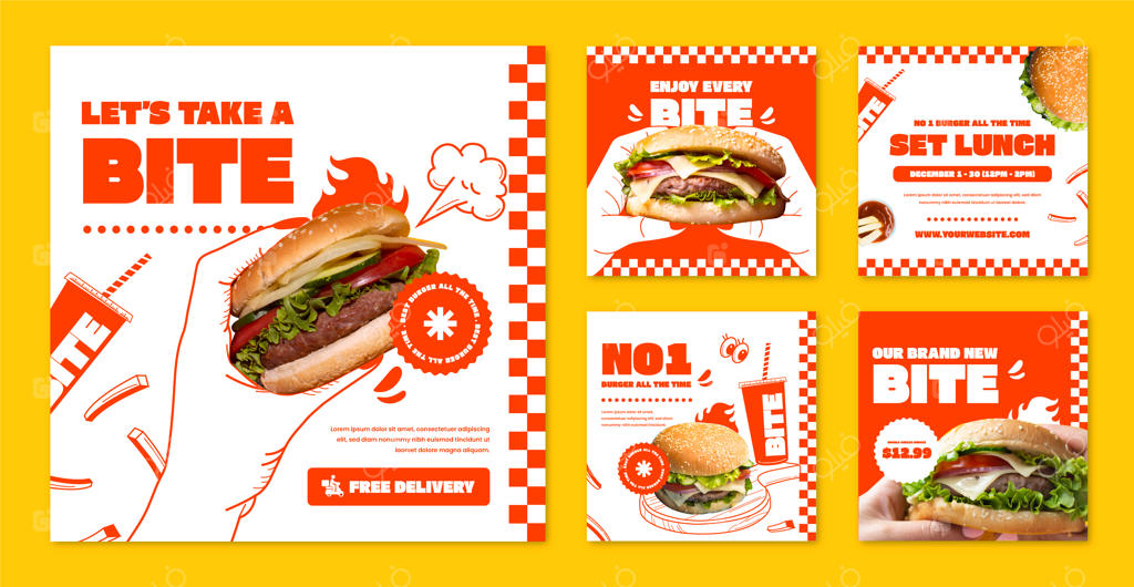 طراحی قالب رستوران