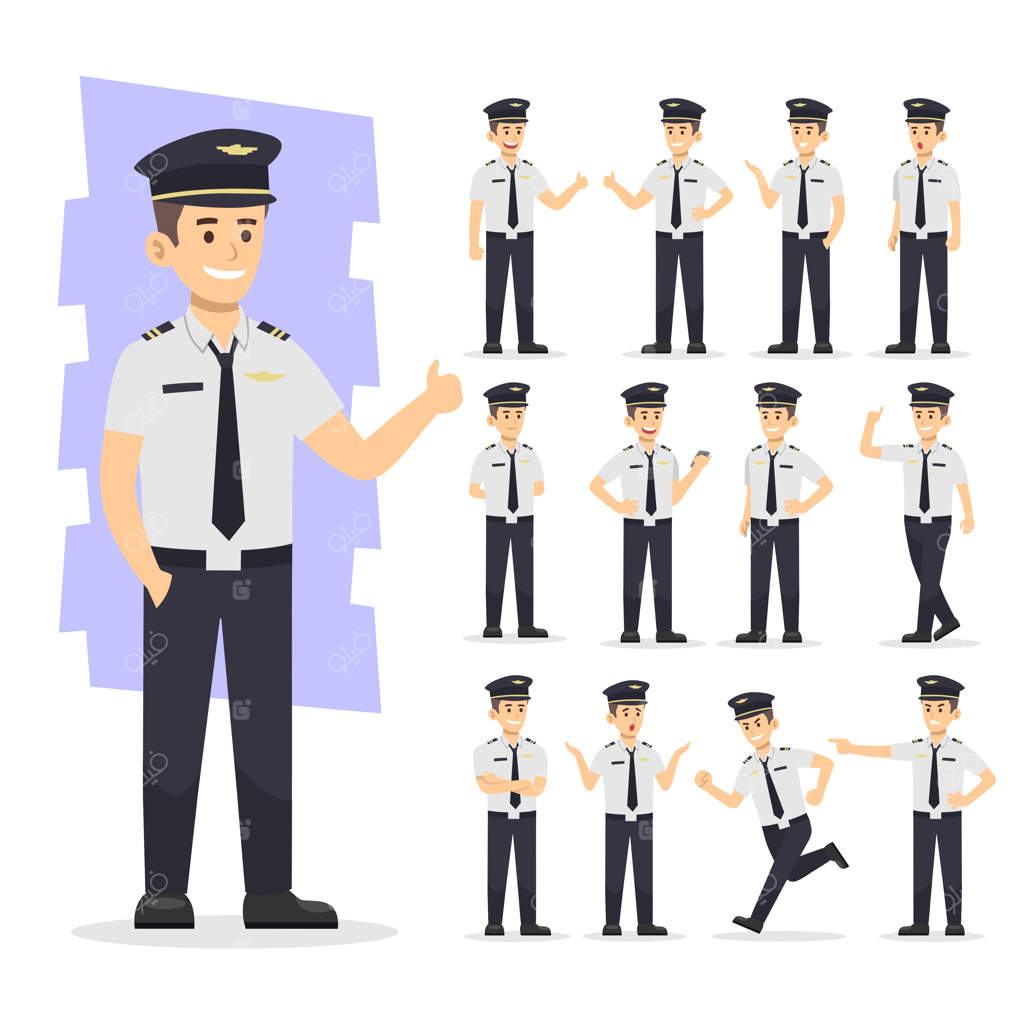 تصویر برداری شخصیت افراد در حال کار