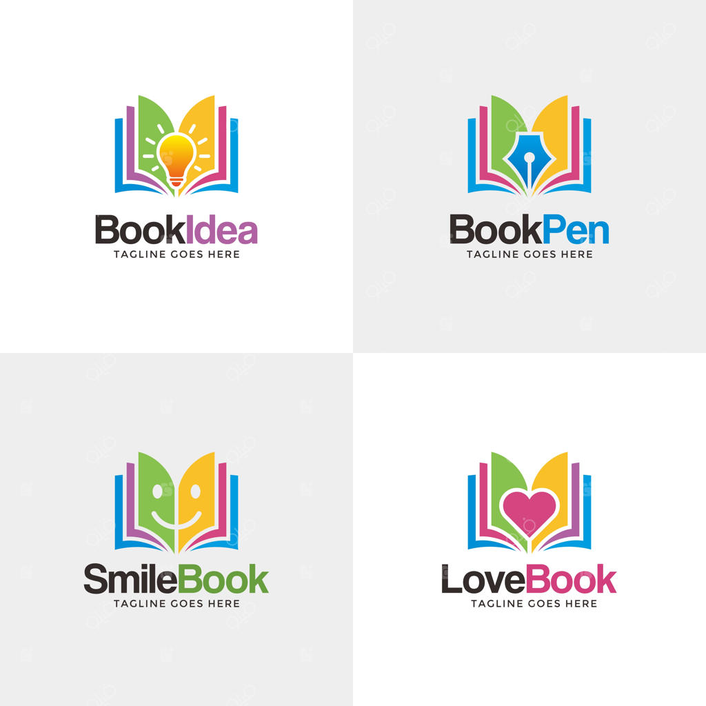 مجموعه لوگوی کتاب