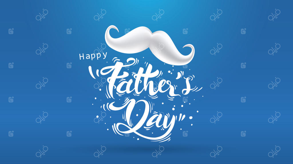 کارت تبریک و بنر روز پدر با طراحی سه‌بعدی و تایپوگرافی ویژه