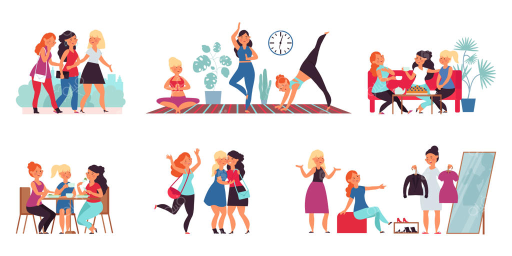 دوستانه زنانه: لبخند دوستان جوان، دوستی خواهرانه و همبستگی زنان