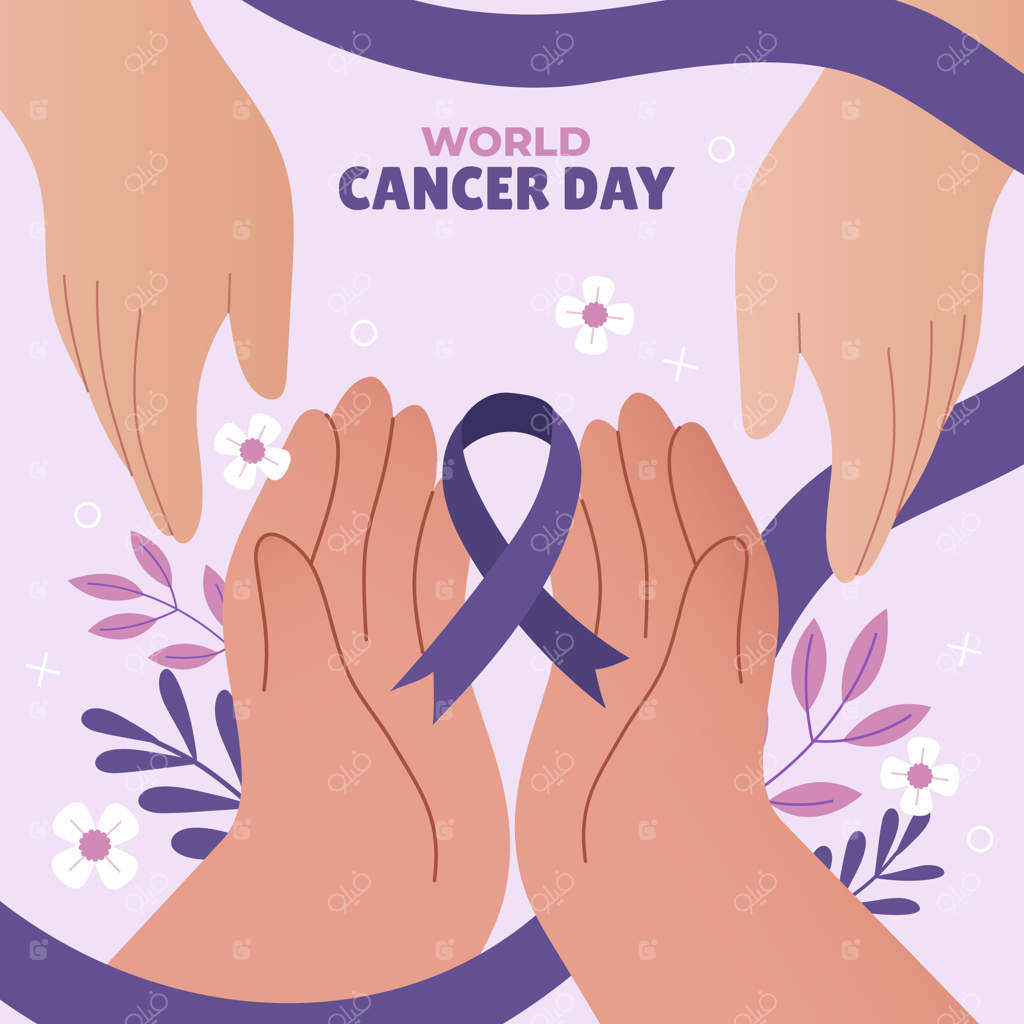 تصویرسازی تخت برای آگاهی‌رسانی روز جهانی سرطان