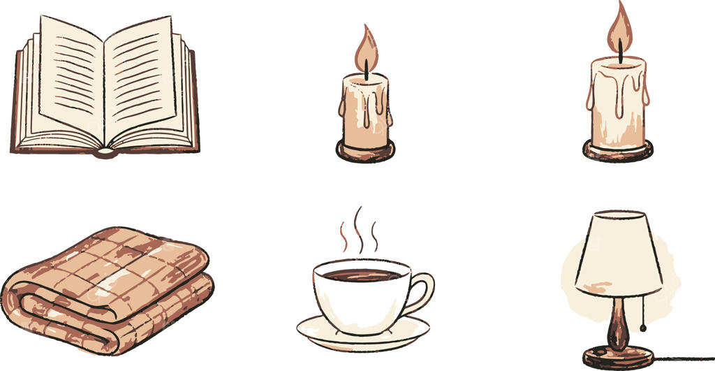 کتاب، شمع، پتو، قهوه و چراغ؛ ملزومات ایجاد حس آرامش دنمارکی (هیوگه).