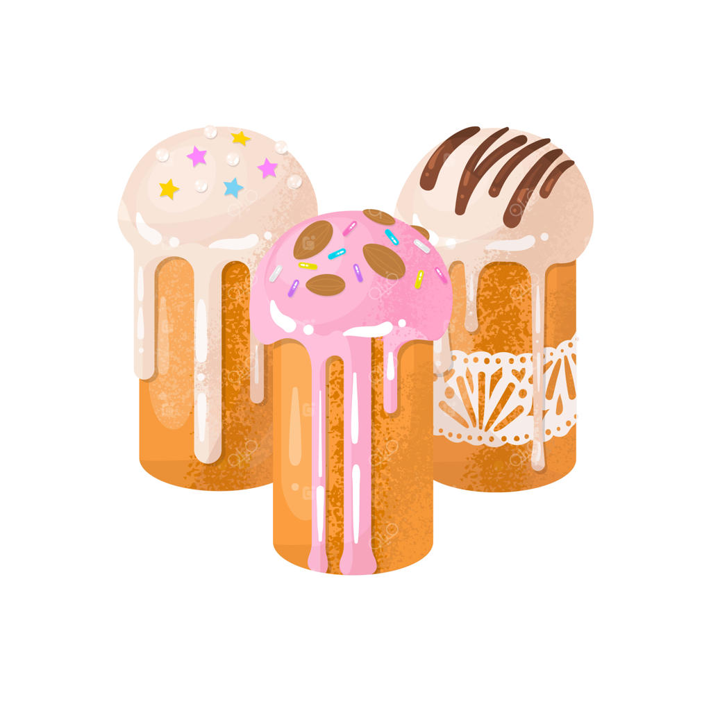 تصاویر کیک عید پاک برای تزئین خانه در تعطیلات بهاری، شیرینی‌های سنتی با لعاب و تصاویر گرافیکی