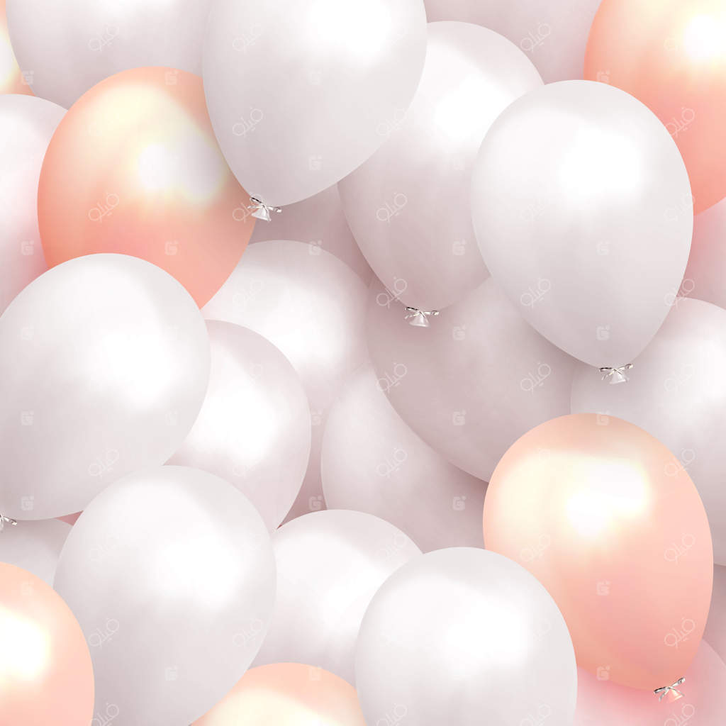 پس‌زمینه بادکنک‌های واقعی جشن. بنر جشن با بادکنک‌های هلیومی. قالب شادمانه برای تولد و سالگرد. اشیاء تزئینی برای پوستر. تصویرسازی وکتور