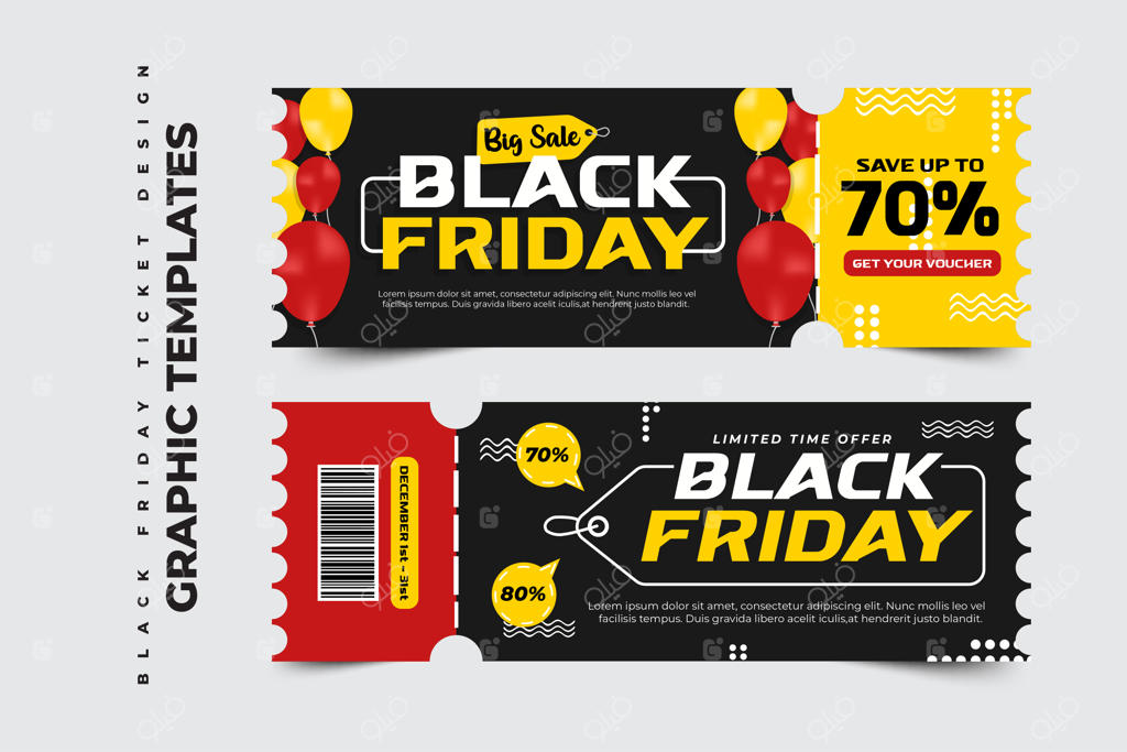 قالب طراحی گرافیکی برای حراج جمعه سیاه