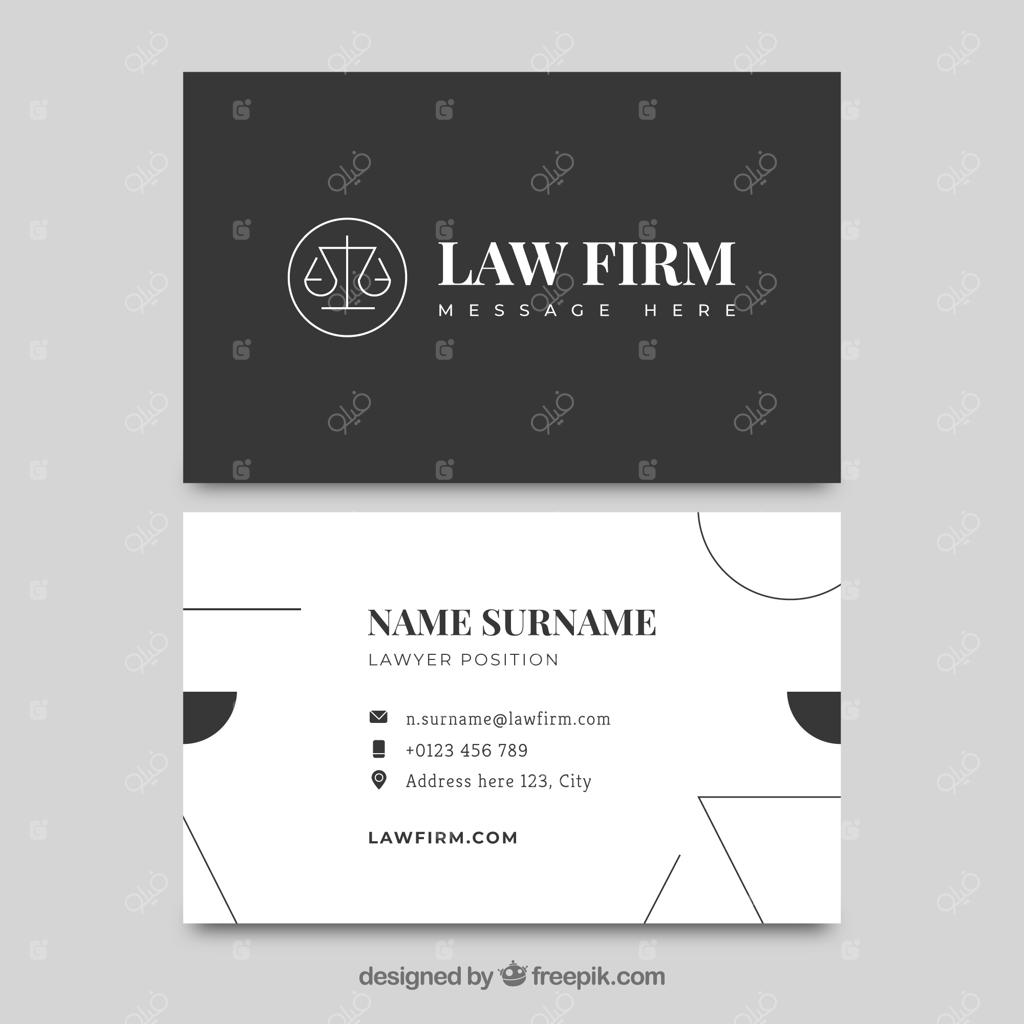 قالب کارت وکیل