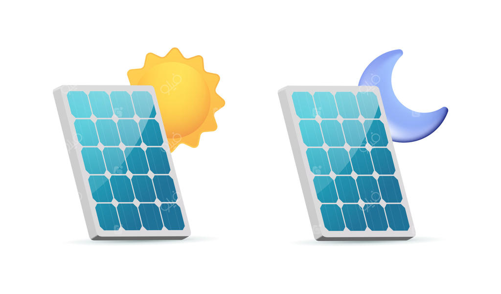 کارکرد پنل خورشیدی در روز و شب، تولید برق از نور خورشید و ماه