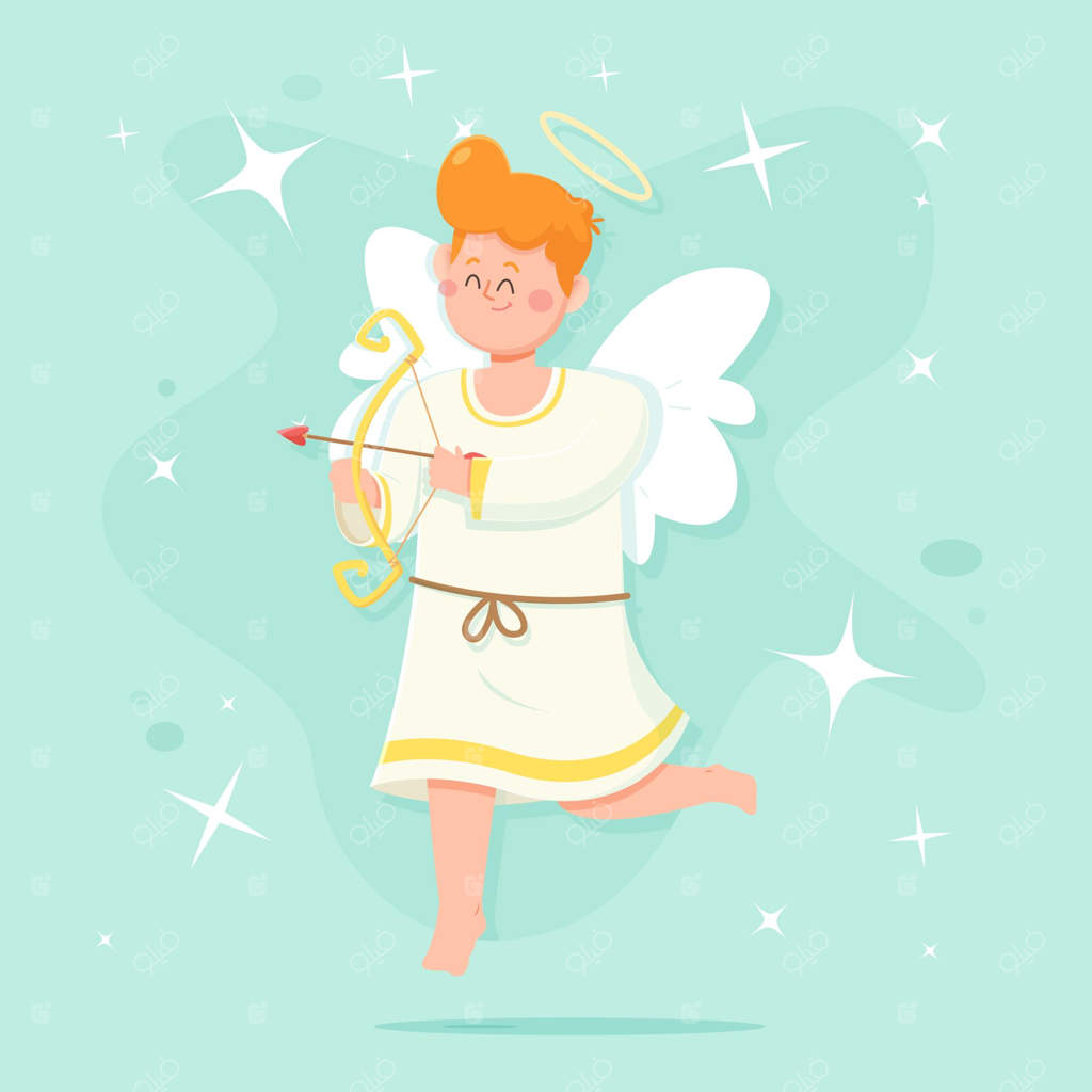 فرشته کریسمس به سبک طراحی تخت