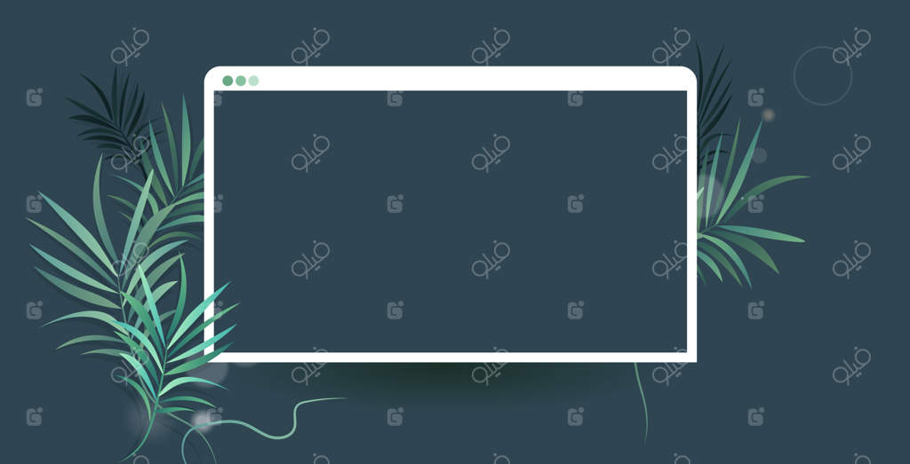 پنجره مرورگر وب مدرن: صفحه اینترنت خالی