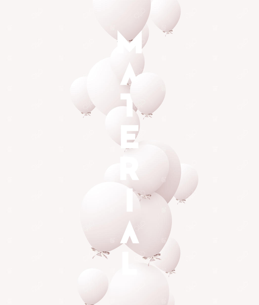 پس‌زمینه جشن با بادکنک‌های هلیومی: جشن تولد، پوستر، بنر سالگرد مبارک. عناصر طراحی دکوراتیو و واقعی. بادکنک سه‌بعدی با روبان به رنگ سفید. کارت تبریک