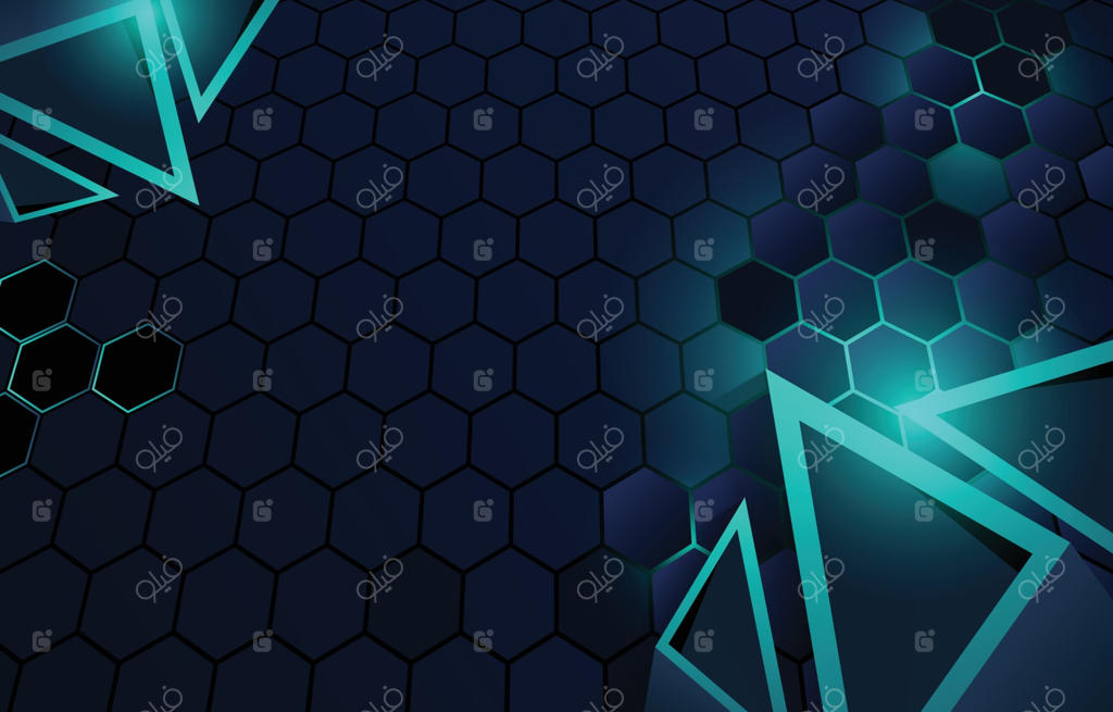 پس‌زمینه‌های هندسی انتزاعی واقع‌گرایانه با پترن شش‌ضلعی