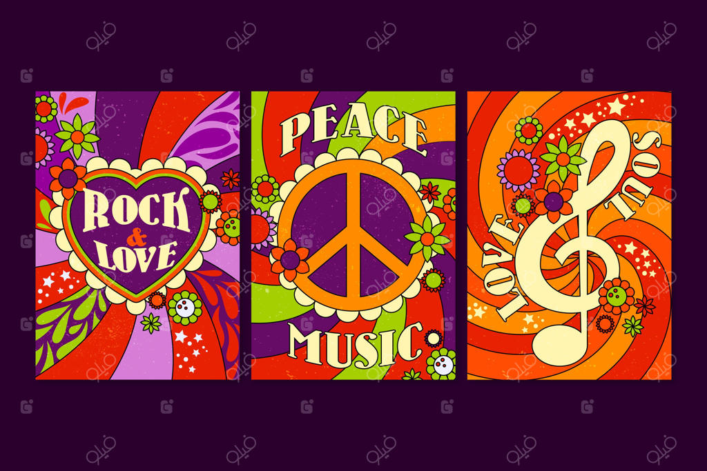 الگوی طراحی برای کاورهای موسیقی روانگردان