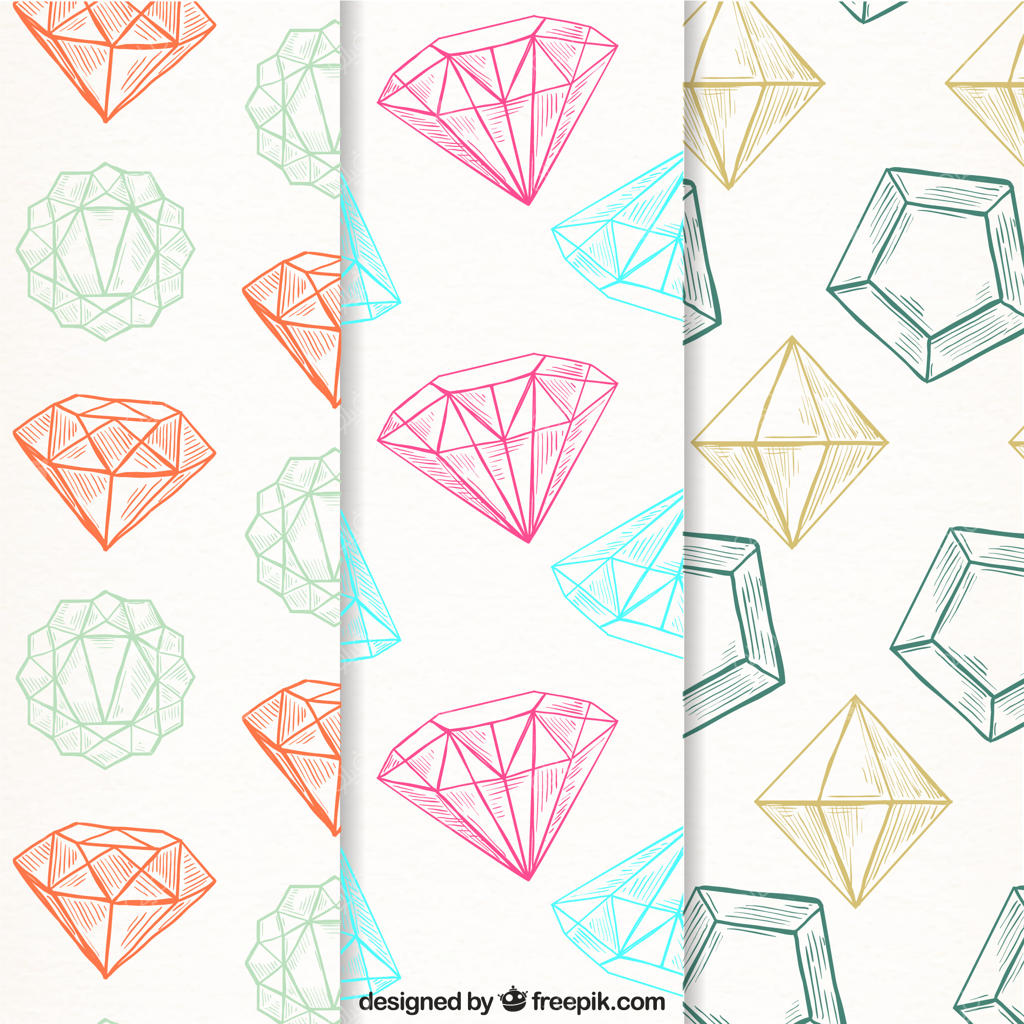 الگوهای شگفت‌انگیز با جواهرات قدیمی و قیمتی