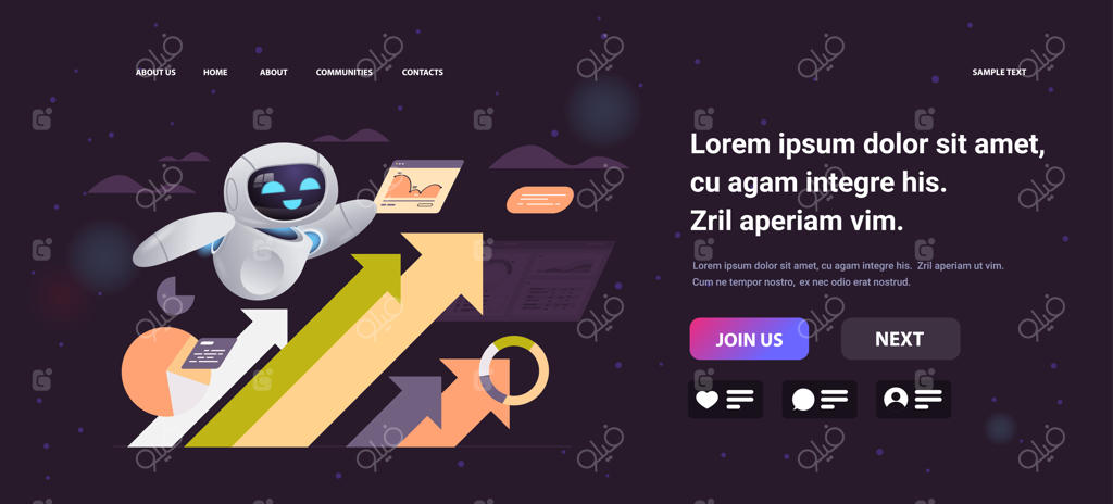 روبات مدرن تحلیلگر داده‌های آماری مالی: استراتژی موفق و فناوری هوش مصنوعی برای رشد کسب‌وکار