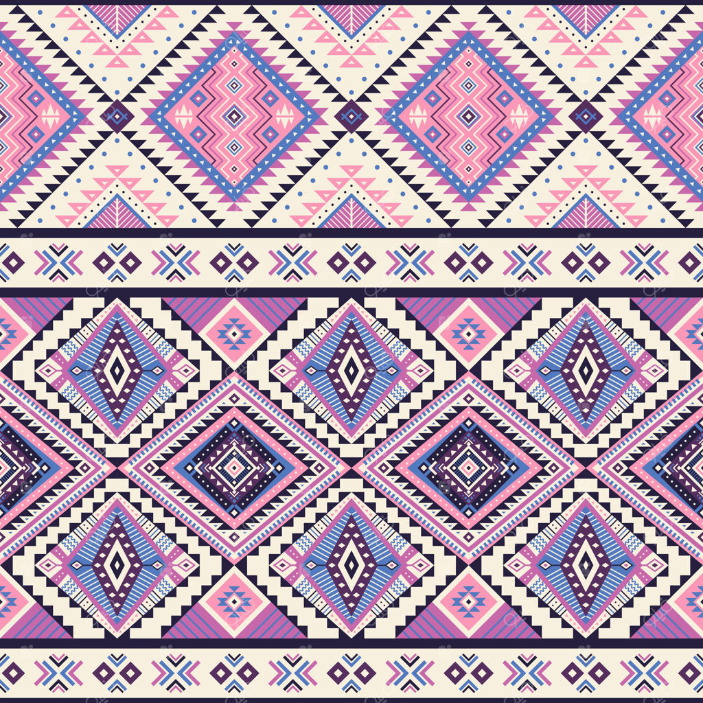 پترن هندسی زنده برای منسوجات و دکوراسیون - وکتور حرفه‌ای