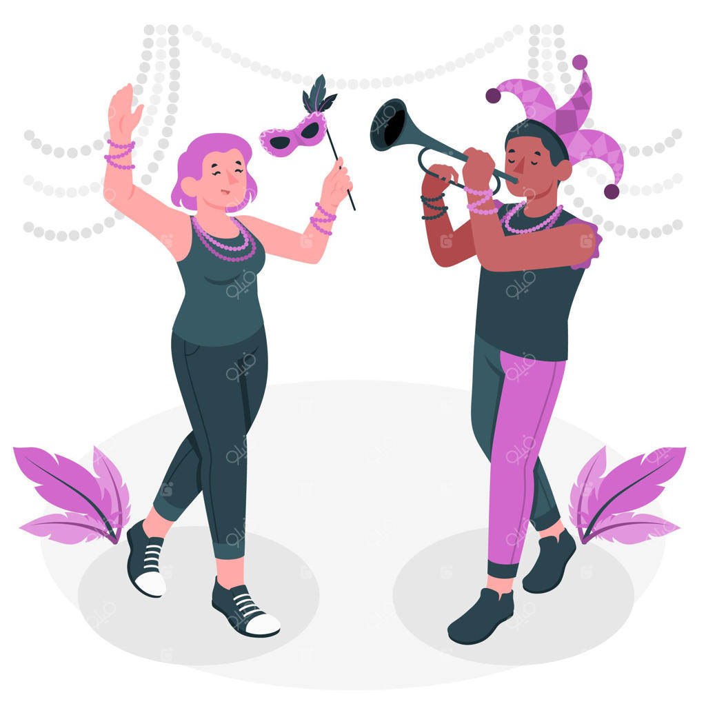 تصویر مفهومی جشن ماردی گرا