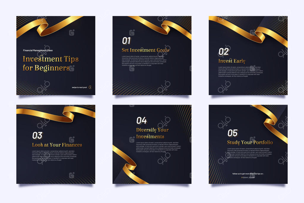 مجموعه پست‌های اینستاگرامی برای سرمایه‌گذاری