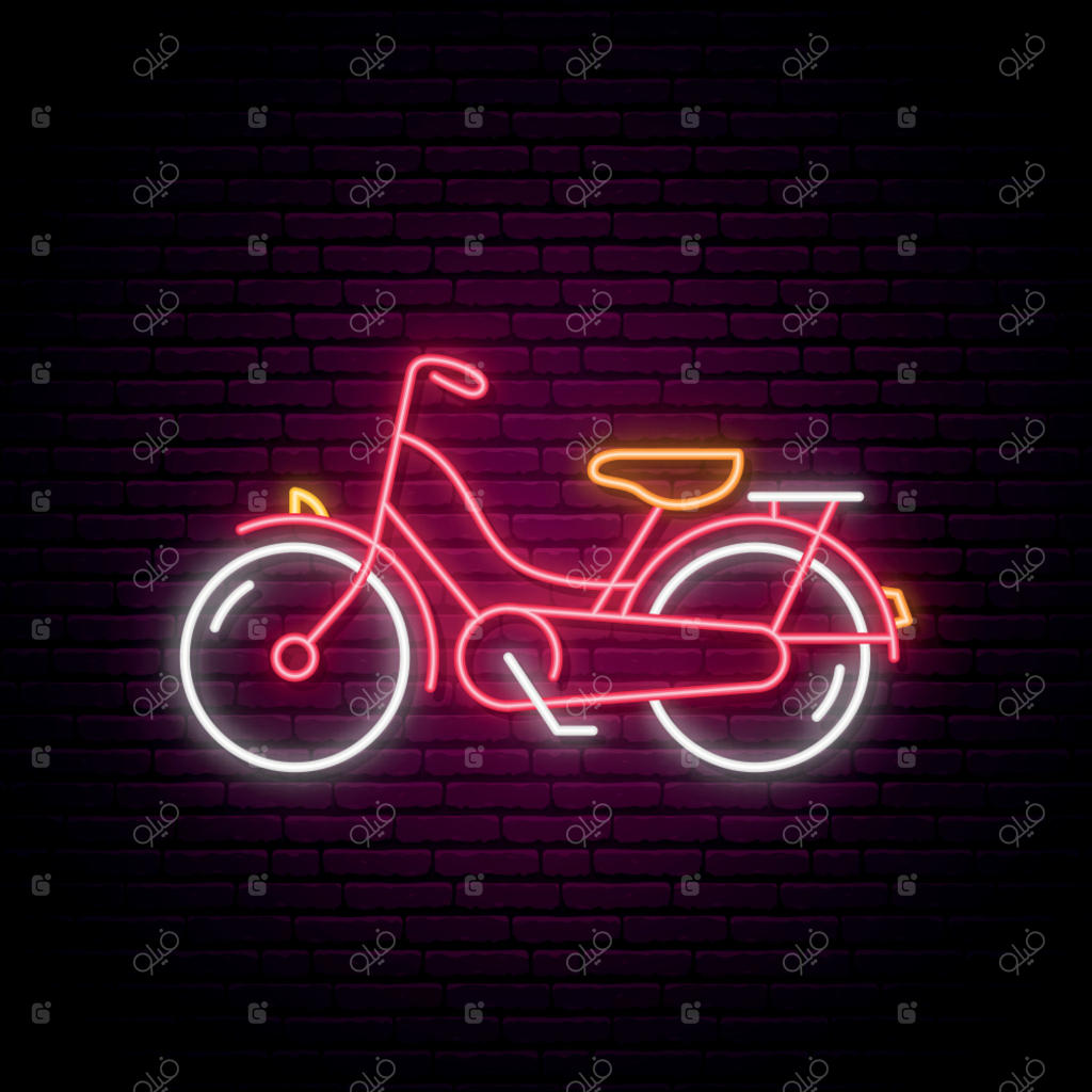 تابلو نئون دوچرخه