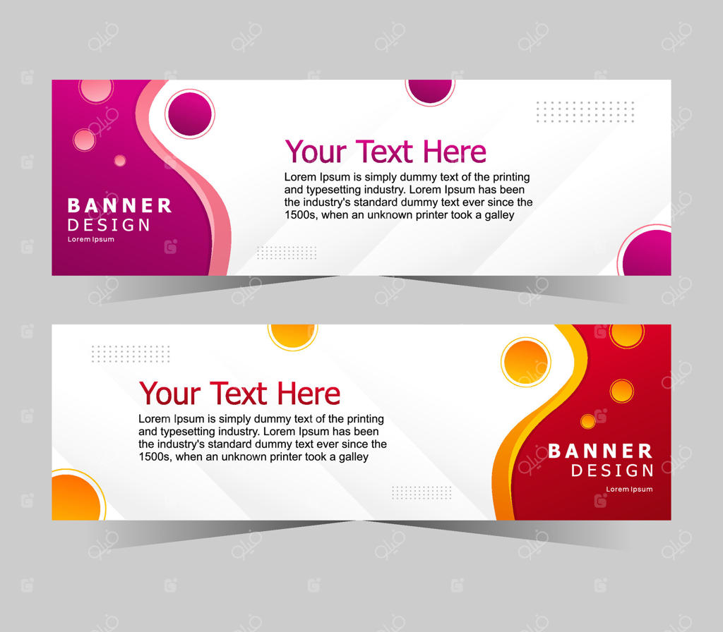 قالب بنر وب انتزاعی