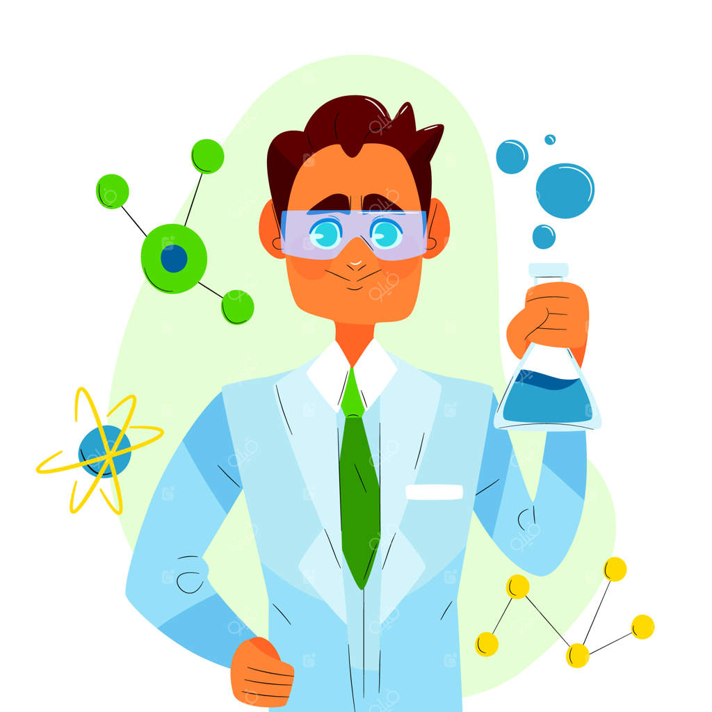 تصویرسازی روز ملی علم به صورت تخت