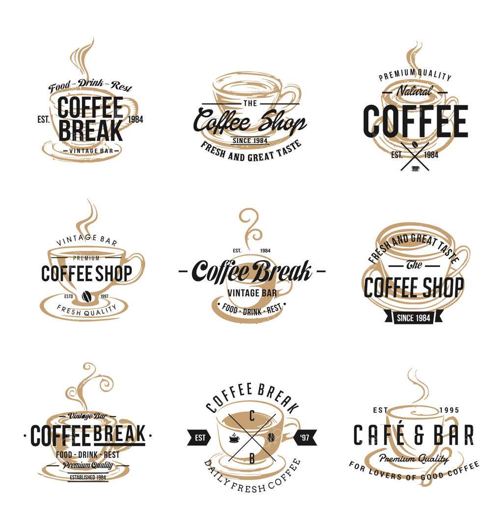 لوگوی قهوه‌خانه کلاسیک