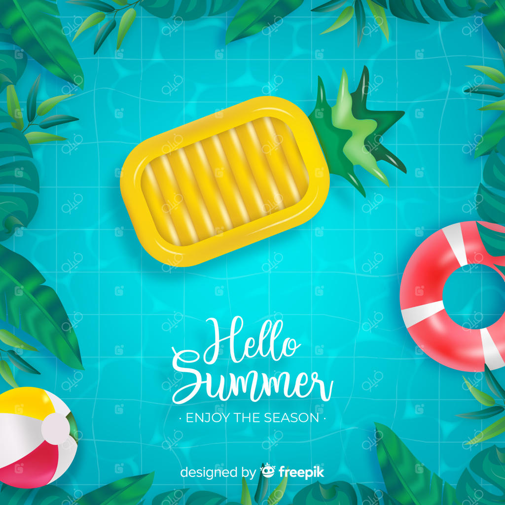 پس‌زمینه‌ای واقعی برای خوشامدگویی به تابستان