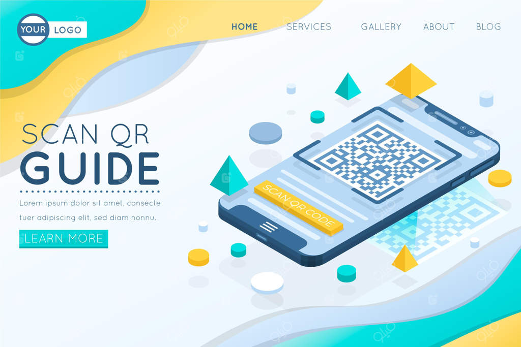 صفحه وب تأیید کد QR