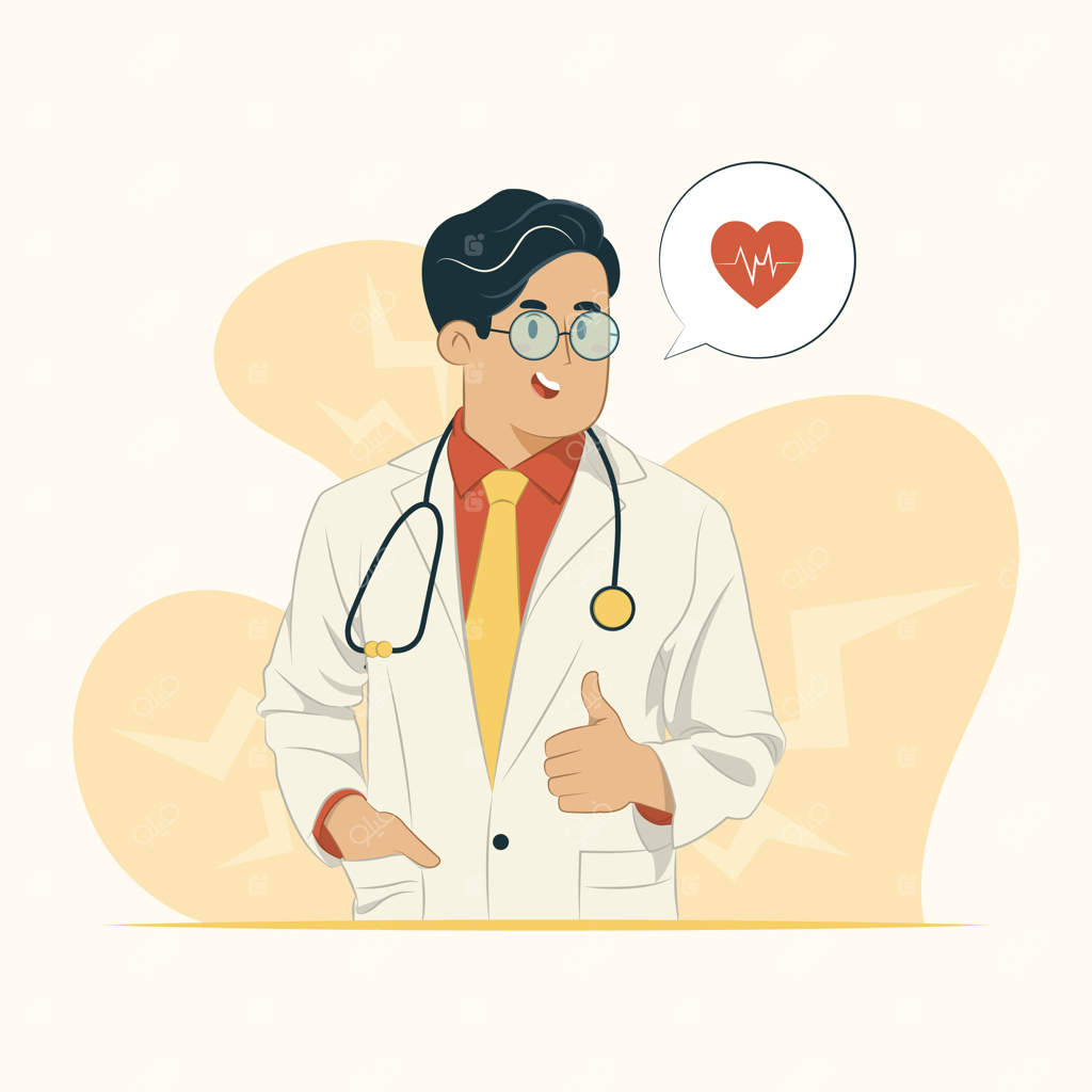 تصویرسازی مفهوم پزشک