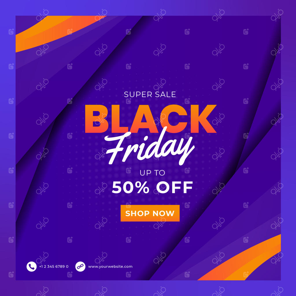 قالب‌های بنر جمعه سیاه برای شبکه‌های اجتماعی