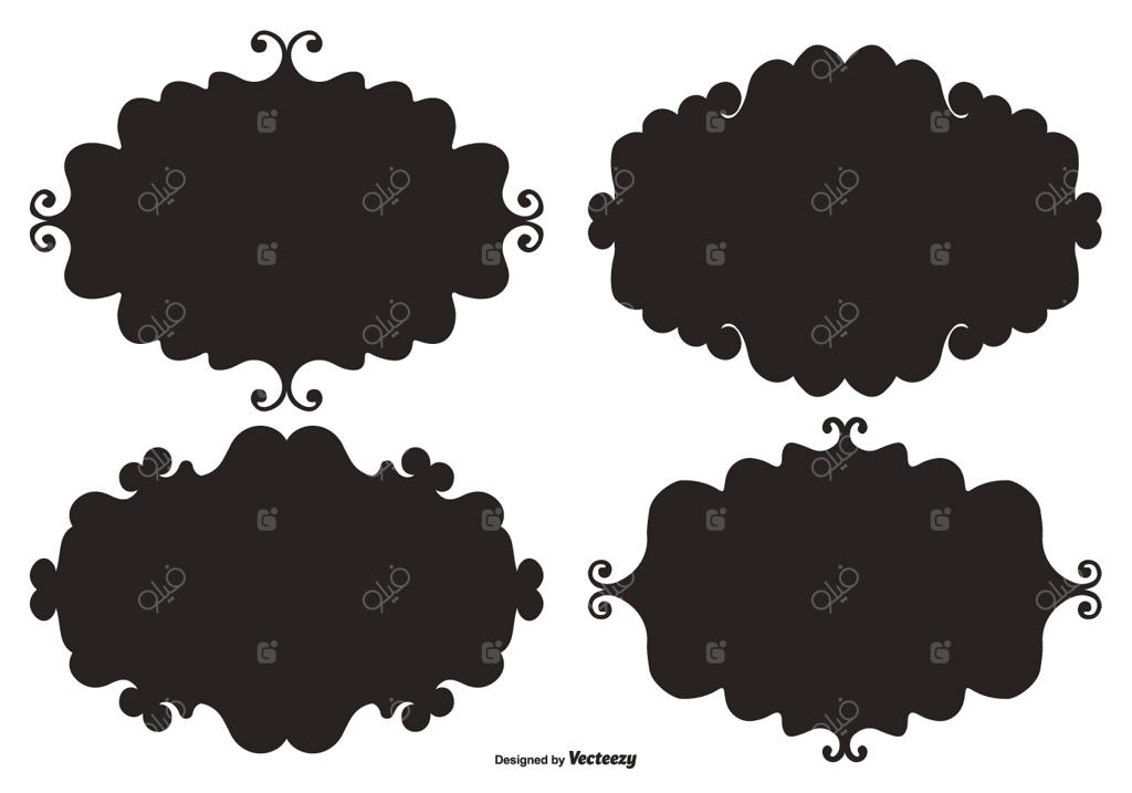 برچسب‌ قاب‌های وکتوری دودل