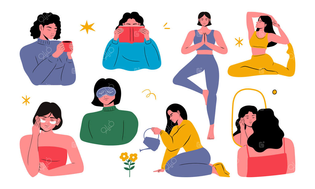 مجموعه‌ای از تصاویری از زنی که به عاداتی برای مراقبت از خود در زندگی روزمره مشغول است شامل فعالیت‌هایی مانند خوابیدن، نوشیدن، خواندن، آبیاری باغ و یوگا تشویق به دوست داشتن خود و توجه به حال صورت می‌گیرد.