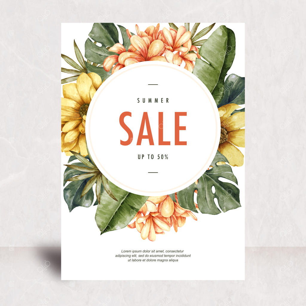 طراحی استوایی برای حراج تابستانی