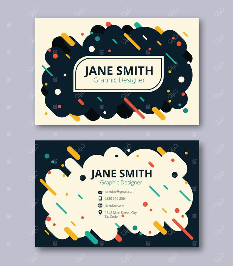 قالب کارت ویزیت مینیمالیستی